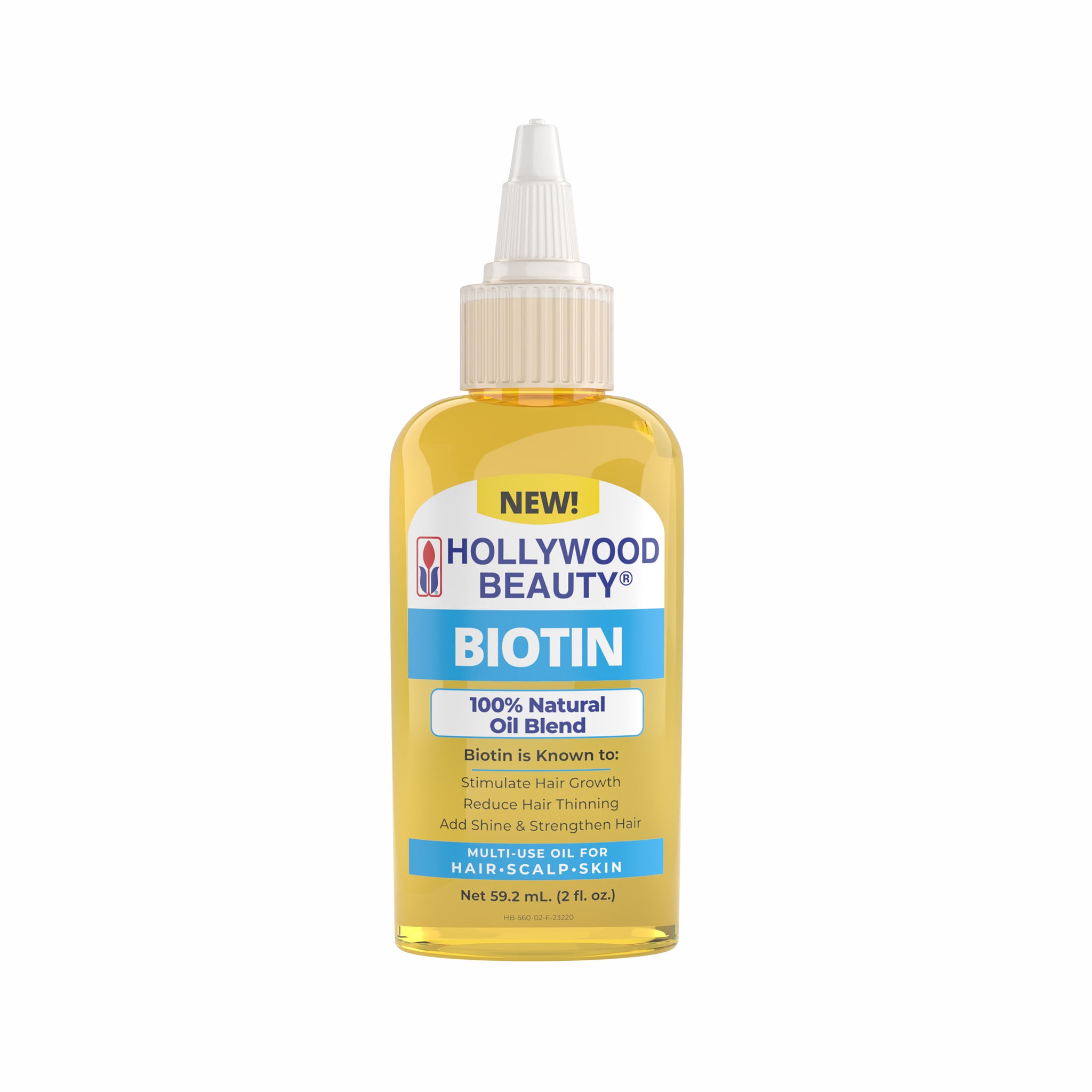 Biotin 100% Natural Oil Blend for Hair, Scalp, Skin, and Nails